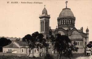 Algeria Alger Notre Dame d'Afrique Algiers Vintage Postard 03.66