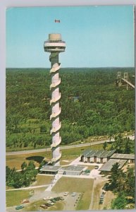 1000 Islands Skydeck, Hill Island, Ontario, Vintage Chrome Aerial View Postcard