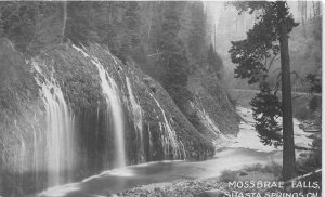 G35/ Shasta Springs California Postcard RPPC c1910 Mossbrae Falls