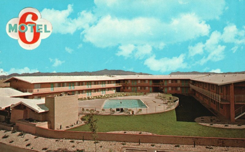 Vintage Postcard Motel 6 Rooms Pools Tropicana Boulevard Las Vegas Nevada NV