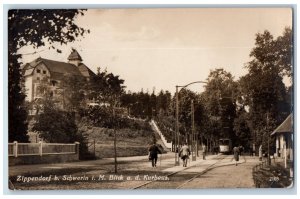 Zippendorf Schwerin Germany Postcard View of Spa House c1920's RPPC Photo