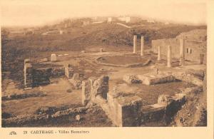 B105375 Tunisia Carthage Villas Romaines Ruins