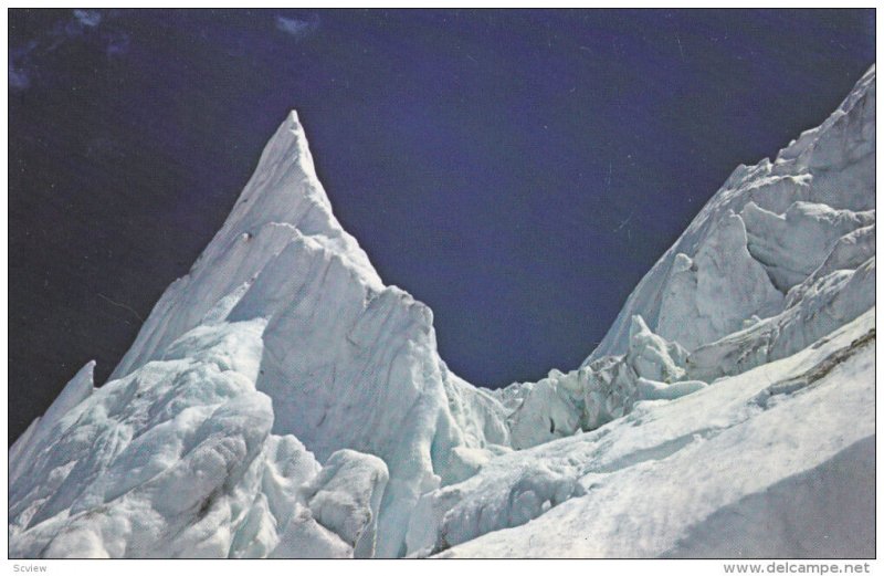 Ice Pinnacle , SERAC formation on glacier , JASPER PARK , Alberta , Canada, 5...