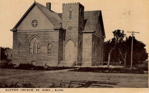 St. John, Kansas - A view of the Baptist Church -
