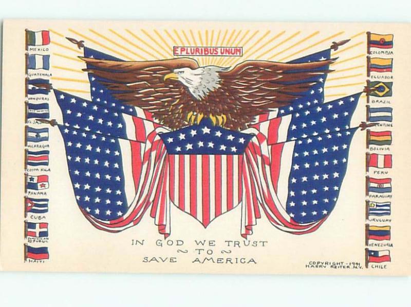 Divided-Back PATRIOTIC SCENE Great Postcard AB0243