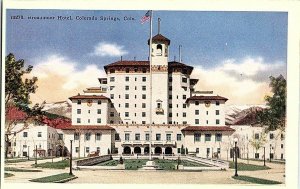 Broadmoor Hotel Colorado Springs Colo. Colorado Postcard