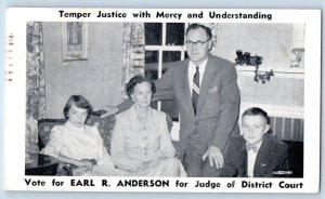 Saint Paul Minnesota Postcard Temper Justice Court Political Advertisement 1954