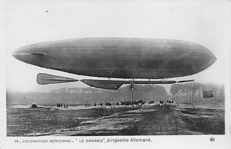 Locomotion Aerienne Le Gross II, dingeable Allemand Zeppelin Unused 