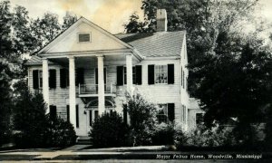 c. 1910 Major Feltus Home, Woodville, Mississippi Postcard F58