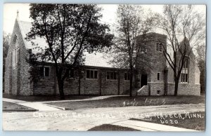 Waseca Minnesota MN Postcard RPPC Photo Calvary Episcopal Church c1930's Vintage