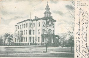 J30/ New Brunswick New Jersey Postcard c1910 High School Building  122