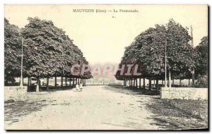 Old Postcard Mauvezin La Promenade