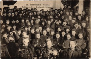 CPA Militaire - COMPIEGNE - Casernes - Theatre du 54me Regiment (91126)
