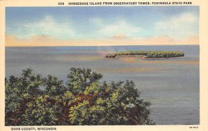 Peninsula State Park Horseshoe Island From Observatory Tower - Door County, W...