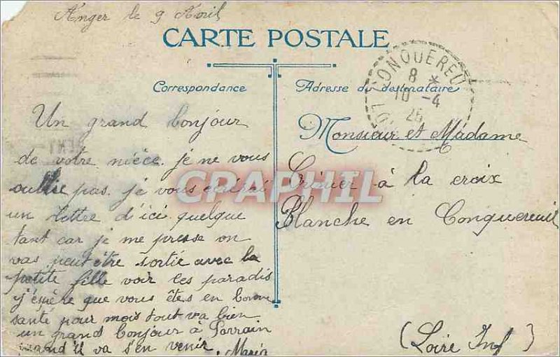 Old Postcard Angers Music kiosk