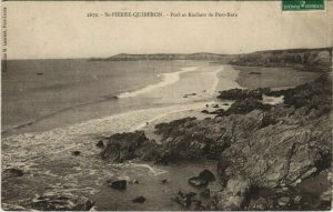 CPA St-PIERRE QUIBERON-Port et Rochers de Port Bara (27460)