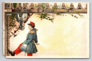 Paris  France  Expo of 1900   French Soldier    Postcard