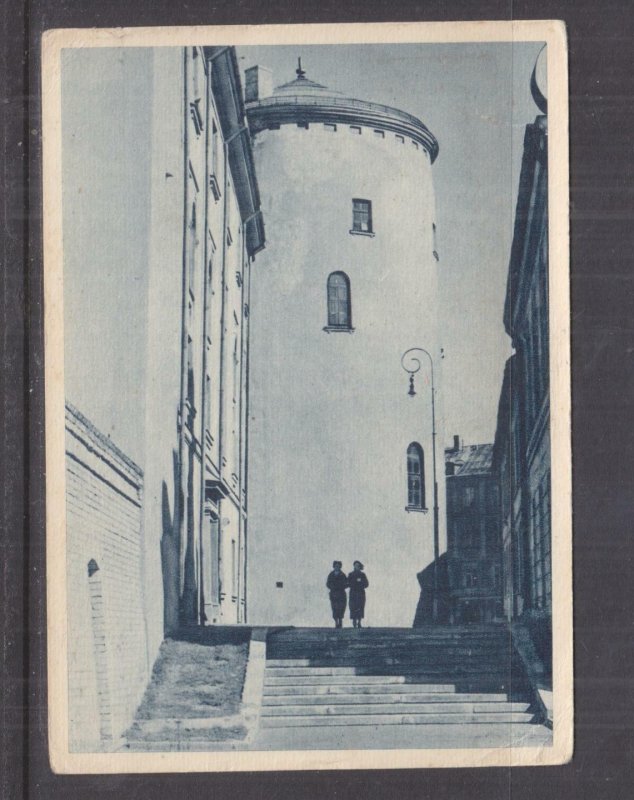 LATVIA, RIGA, CASTLE LEAD TOWER, c1930 ppc., unused