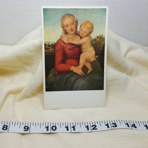 Small Cowper Madonna Raphael National Gallery of Art Vintage Postcard