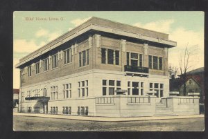 LIMA OHIO ELKS LODGE HOME VINTAGE POSTCARD