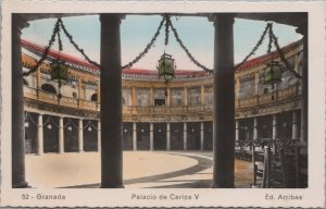 RPPC Postcard Palacio de Carlos V Granada Spain