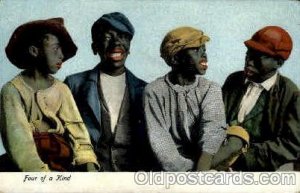 Four of a kind Black African American Unused light corner wear, Unused