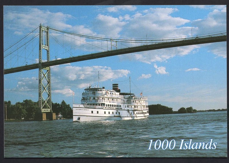 Ontario 1000 Islands Bridge Cruise Ship VICTORIAN EMPRESS  Cont'l