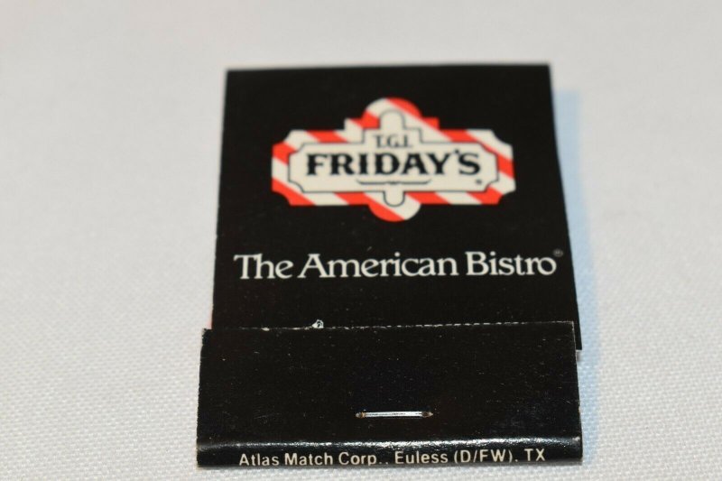 T.G.I. Friday's The American Bistro 20 Strike Matchbook