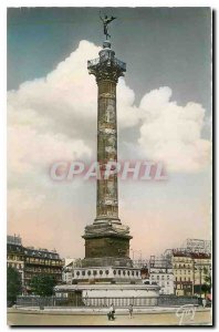 Old Postcard Paris and Wonders Place de la Bastille and the July Column