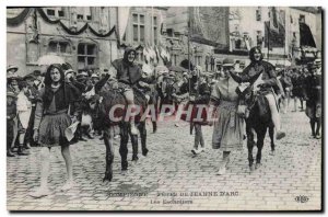 Old Postcard Compiegne Festivals of Jeanne d & # 39Arc Escholiers The Donkey ...