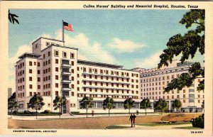 Postcard HOSPITAL SCENE Houston Texas TX AL0855