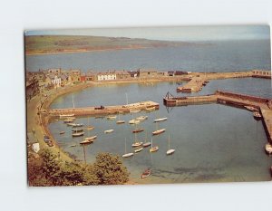 M-195345 Aerial View The Harbour Stonehaven Scotland