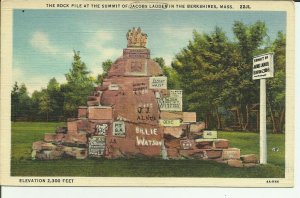 The Rockpile At The Summit Of Jacobs Ladder In The Berkshires Mass., Becket,MA.