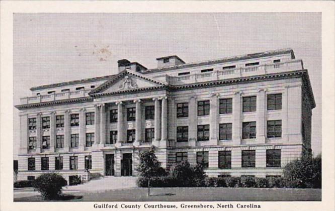 North Carolina Greensboro Guilford County Court House