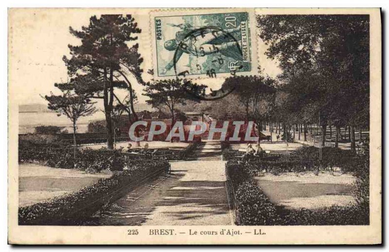 Old Postcard Brest Course & # 39Ajot