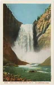 Great Fall From Below - Yellowstone Park - 1910s-1920s  P...