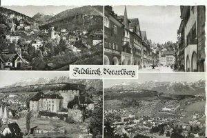 Austria Postcard - Views of Feldkirch Vorarlberg - Ref 14742A