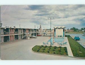 Unused Pre-1980 OLD CARS & SANDS MOTEL & POOL Gillette Wyoming WY u5810