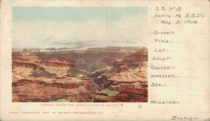 USA Arizona Looking Across the Grand Canyon of Arizona Vintage Postcard 07.39