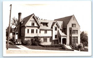 RPPC UNIVERSITY of IDAHO, Moscow ID ~ PHI GAMMA DELTA HOUSE 1940s  Postcard