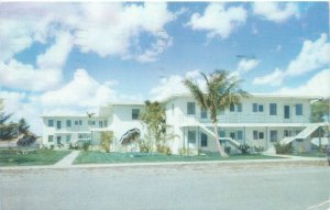 Ft Lauderdale Florida Thorp Beach Apartments 1953 Chrome Postcard Unused