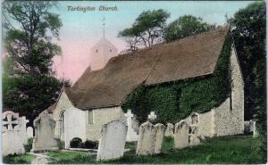 TORTINGTON, SUSSEX,  United Kingdom   CHURCH   c1910s  Handcolored Postcard