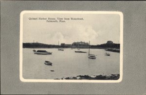 Falmouth MA MASS Quisset Harbor House Waterfront c1900-20s Vintage Postcard
