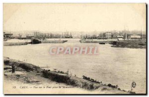 Old Postcard Caen View On Prese Bridge Montalivet