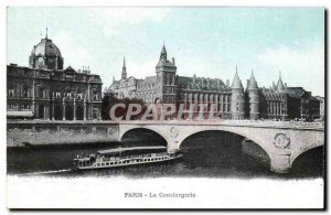 Paris Old Postcard concierge