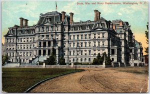 VINTAGE POSTCARD STATE WAR AND NAVY DEPARTMENTS BUILDING WASHINGTON D.C. 1910s