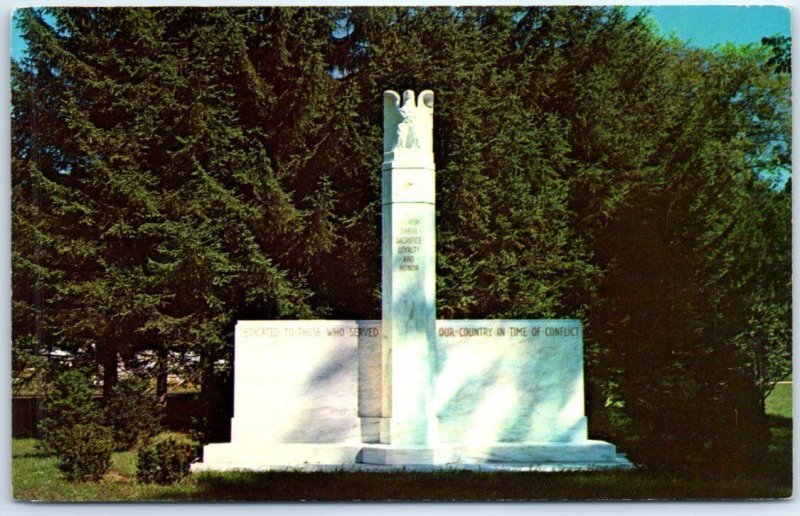 Postcard - War Memorial Monument - Proctor, Vermont