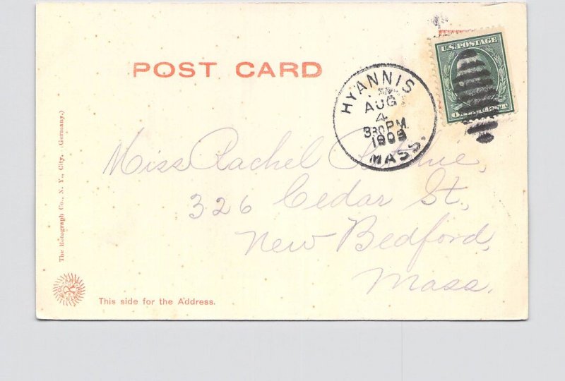 PPC POSTCARD MASSACHUSETTS HYANNIS STATE NORMAL SCHOOL UNDIVIDED BACK ROTOGRAPH