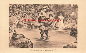 Charles Dana Gibson, Henderson No 777, How About Momma? Fishing