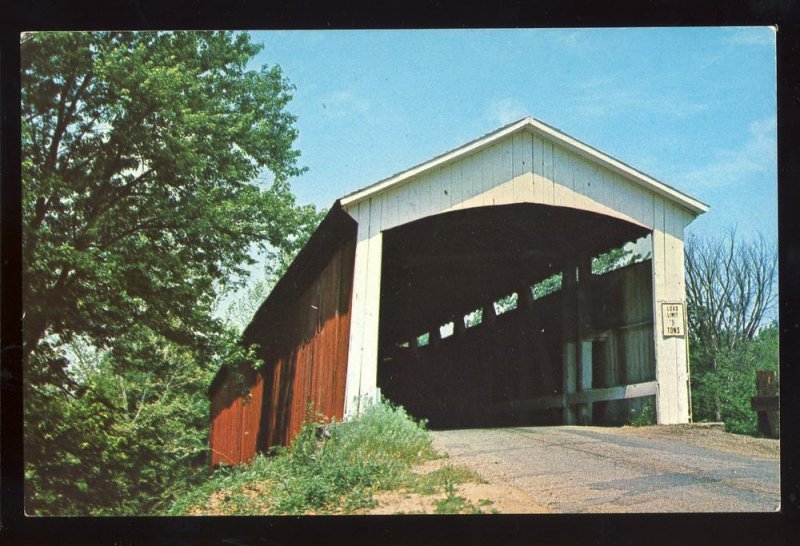 Silverwood, Indiana/IN Postcard,Coal Creek Bridge,Parke County